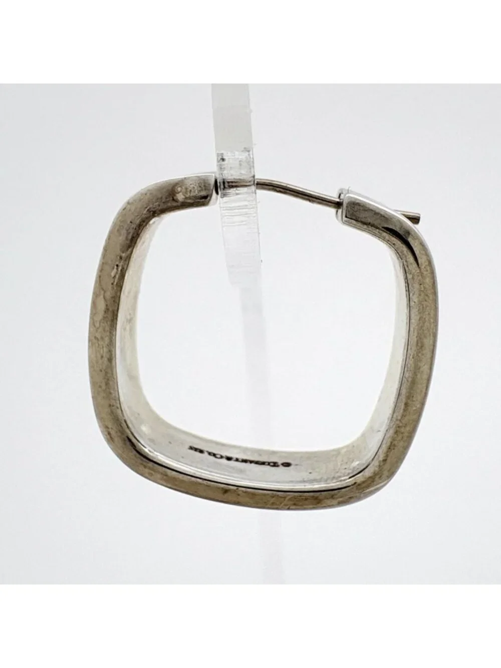 Tiffany & Co Earrings Square Hoop 925 Sterling Silver